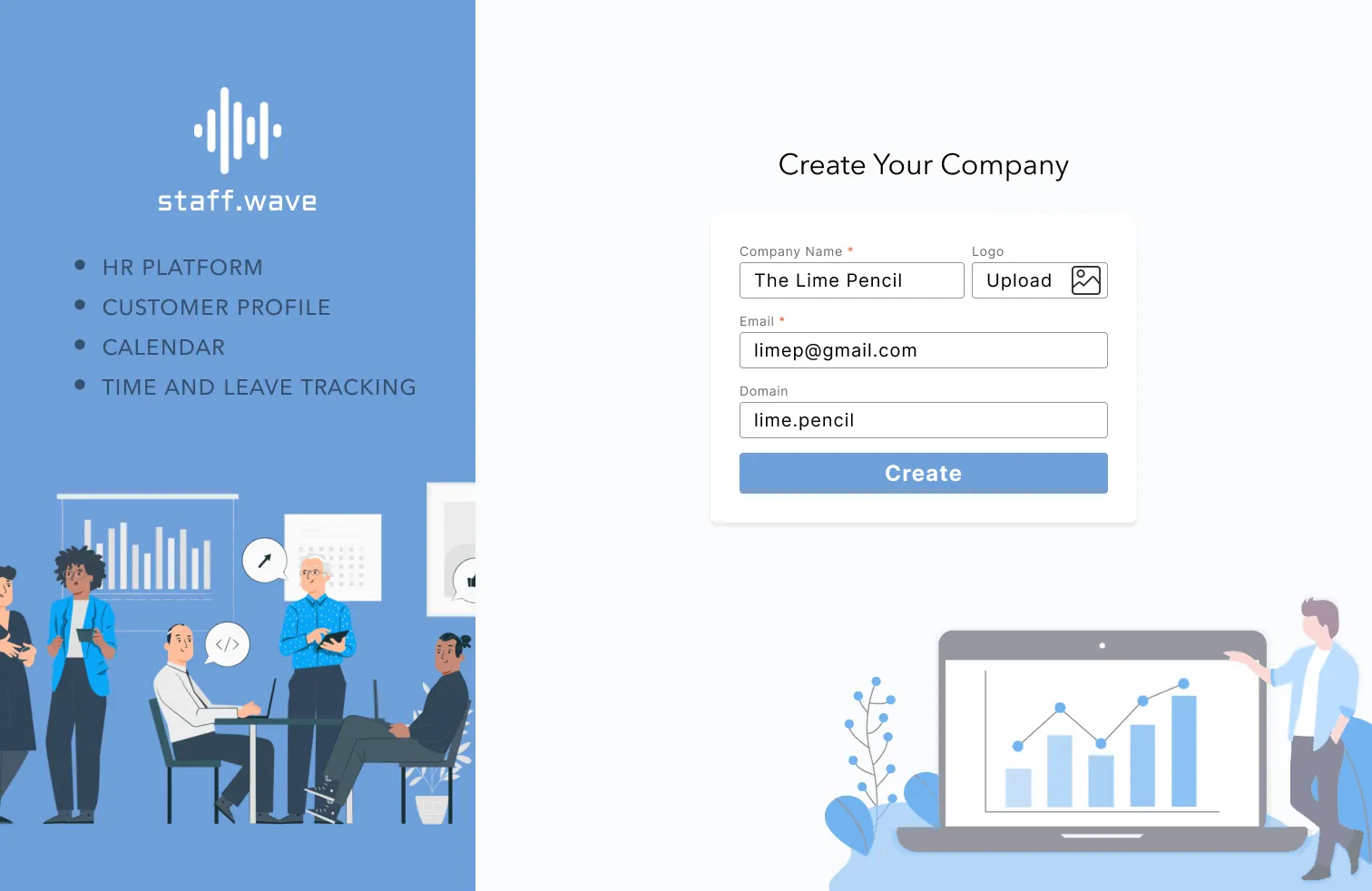 Team dashboard